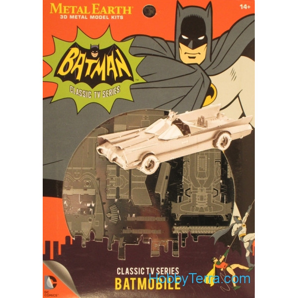thumbnail image 2 of Fascinations Metal Earth Batman Classic TV Series Batmobile - 3D Metal Model Kit, DIY Assembly 2 of 11