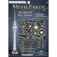 3D metal puzzle. Auckland Sky Tower
