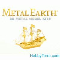 Fascinations  049-G 3D metal puzzle. Golden Hind