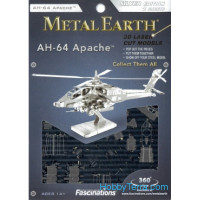 3D metal puzzle. AH-64 Apache