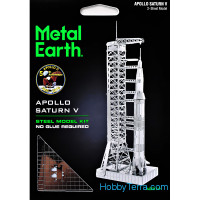 3D metal puzzle. Apollo Saturn V
