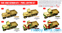 Hataka  AS36 Set of paints. 1945 WW2 German AFV | panel lighting set, 6 pcs