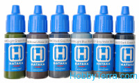 Hataka  BS03 Set of paints. Late Luftwaffe, 6 pcs