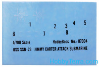 Hobby Boss  87004 USS SSN-23 Jimmy Carter Attack Submarine