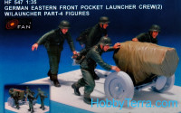 German eastern front pocket launcher crew, set 2 with launcher part (resin)