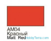 Red. Matt acrylic paint 16 ml