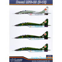 Decal 1/72 MiG-29(9-13) (MdAF & RoAF)