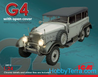 Typ G4 with open cover, WWII German personnel car
