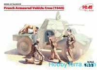 French armored car crew, 1940 (4 figures)