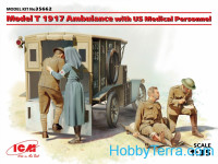 Model T 1917 Ambulance with US medical personnel