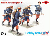 French Infantry (1914), (4 figures)