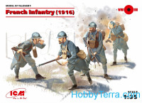 French Infantry 1916, (4 figures)