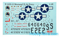 ICM 48151 1:48 Scale Mustang P-51D-15 WWII American fighter Plastic Model Kit