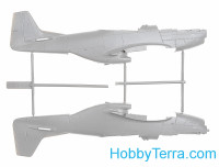 ICM 48153 Scale 1:48 Model Kit: Mustang P-51D with USAAF Pilots and Ground Personnel