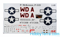 ICM 48153 Scale 1:48 Model Kit: Mustang P-51D with USAAF Pilots and Ground Personnel