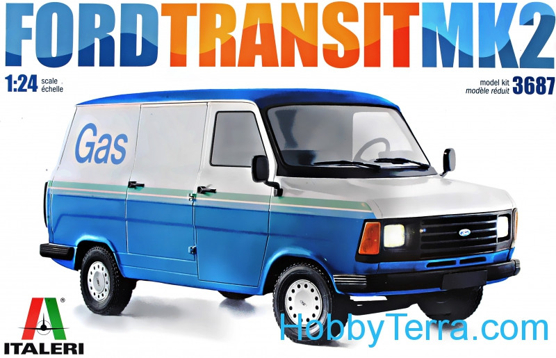 Kit Maquette A Monter Ford Transit Mkii Blanc 1/24 Italeri 3687
