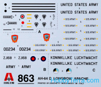 Italeri  0863 Helicopter AH-64 D Apache Longbow
