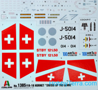 Italeri 1385 Plastic model 1/72 F/A-18 Hornet Swiss Air Forces