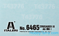 Italeri 6465 Crusader III AA Mk.I