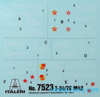 Italeri 7523 1:72 scale Tank T-34/76 model 1942, 2pcs (Snap fit)