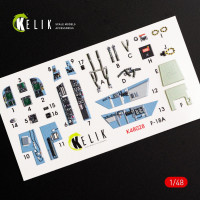 Decal for F/A-18A "Hornet" (interior), Kinetic kit