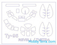 Mask 1/144 for Tu-95, for Zvezda/Revell kit