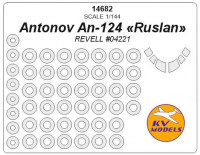 Mask 1/144 for Antonov An-124 "Ruslan" and wheels masks (Revell)