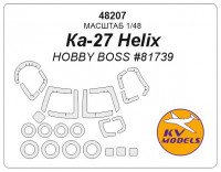 Mask 1/48 for Kamov KA-27 Helix + wheels masks (Hobby Boss)