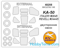 Mask 1/48 for KA-50 (Double sided) and wheels masks, for Italeri kit
