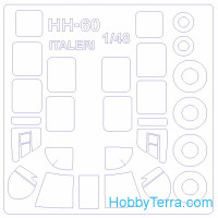 Mask 1/48 for HH-60 / HH-60H Seahawk and wheels, for Italeri kit