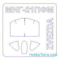 Mask 1/72 for MiG-21PFM, for Zvezda kit