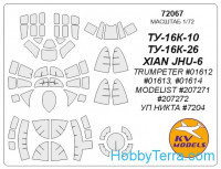 Mask 1/72 for Tu-16, for Trumpeter kit