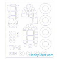 Mask 1/72 for Tu-2 and wheels masks, for ICM kit