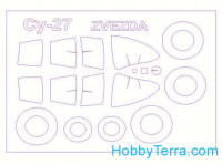 Mask 1/72 for Su-27 and wheels masks, for Zvezda kit