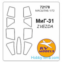 Mask 1/72 for MiG-31, for Zvezda kit