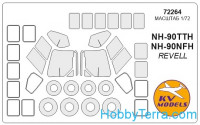 Mask 1/72 for NH-90TTH / NH-90NFH + wheels, for Revell kit