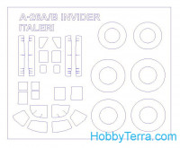 Mask 1/72 for A-26A/B Invider and wheels masks, for Italeri kit