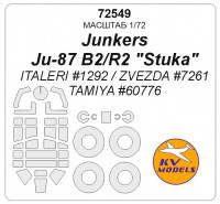 Mask 1/72 for Junkers Ju-87 B2/R2 