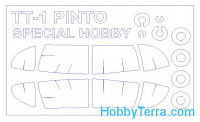 Mask 1/72 for TT-1 Pinto and wheels masks, for Special Hobby kit