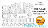 Mask 1/72 for Westland Sea King HC-4 + wheels masks, for Airfix A04056 kit