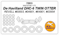 Mask 1/72 for De Havilland DHC-6 TWIN OTTER + wheels, Revell kits