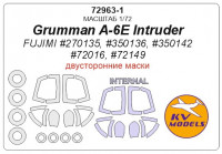 Mask 1/72 for Grumman A-6E Intruder (Double sided) + wheels masks (FUJIMI)