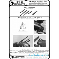 Master 48-015 German aircraft machine gun MG 151 (20mm) barrels, 2pcs