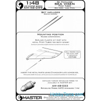 Master  48-099 De Havilland Sea Vixen - Pitot Tubes