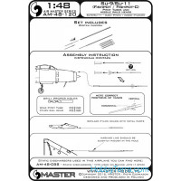 Master  48-120 Su-9 / Su-11 (Fishpot / Fishpot C) - Pitot Tubes and missile rails heads