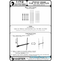 Master  72-089 German radar FuG 218 "Neptun" (used on nightfighters Me 262, Ar 234 and other)