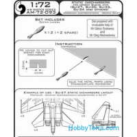 Master  72-093 Static dischargers - type used on modern jets (Su-27, Su-30, Su-33, Su-34)