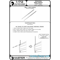 Master  72-097 Vickers Valiant - Pitot Tubes
