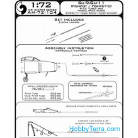 Master  72-104 Su-9 / Su-11 (Fishpot / Fishpot C) - Pitot Tubes and missile rails heads