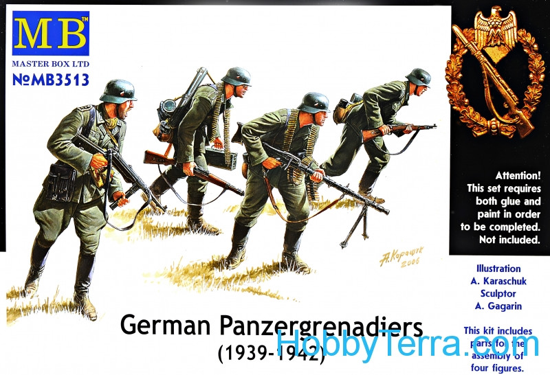 Master Box  3513 German Panzergrenadiers, 1939-1942